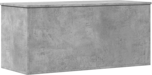 vidaXL Truhe in Betongrau aus Holzwerkstoff, modern und matt, B/T/H: 100 x 42 x 46 cm - Bild 1