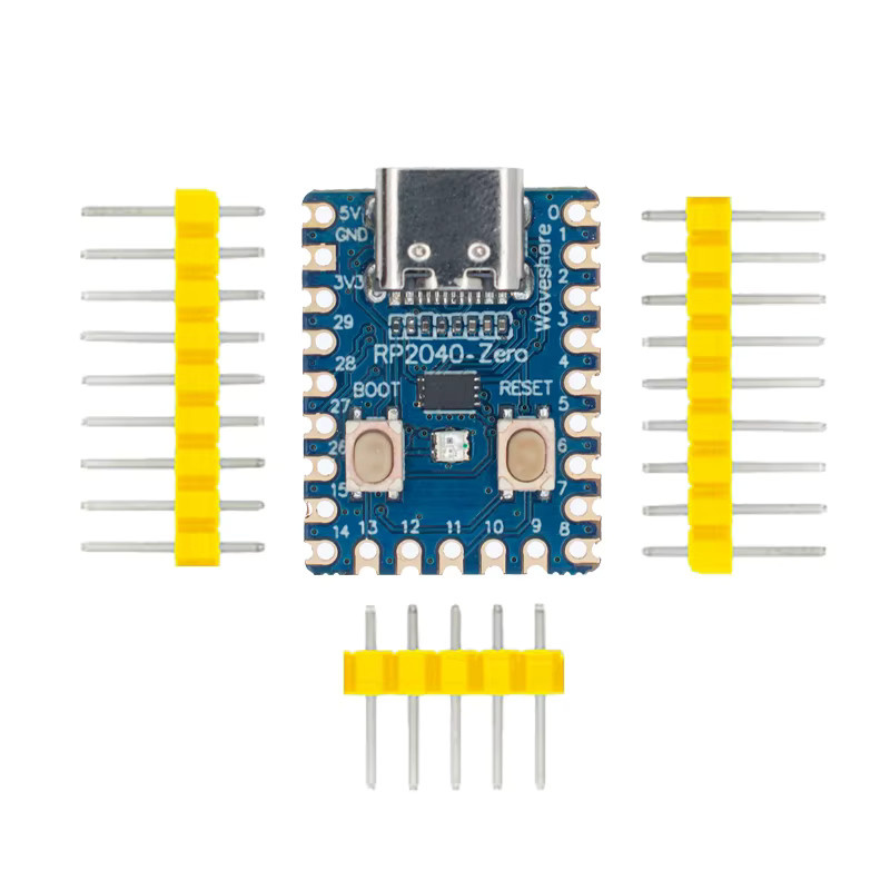 Raspberry Pi RP2040-Zero Mikrocontroller PICO Development Board in Blau mit Dual-core Cortex M0 Prozessor und 2 MB Flash - Bild 2