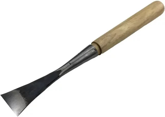 LTOOLS Handgeschmiedeter Rundmeißel aus Kohlenstoffstahl für Holzbearbeitung und Wurzel Schnitzarbeiten - Bild 1