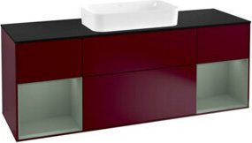 V&B Waschtischunterschrank Finion Wandbeleuchtung in Lackausführung, Breite: 160 cm, Tiefe: 50,1 cm, Höhe: 50,1 cm - Bild 1