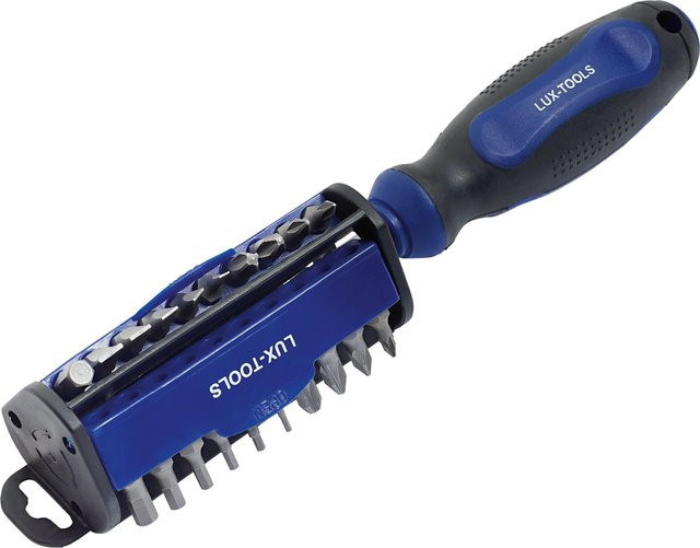 LUX-TOOLS Multibit-Schraubendreher Classic in Blau aus Edelstahl - Bild 1