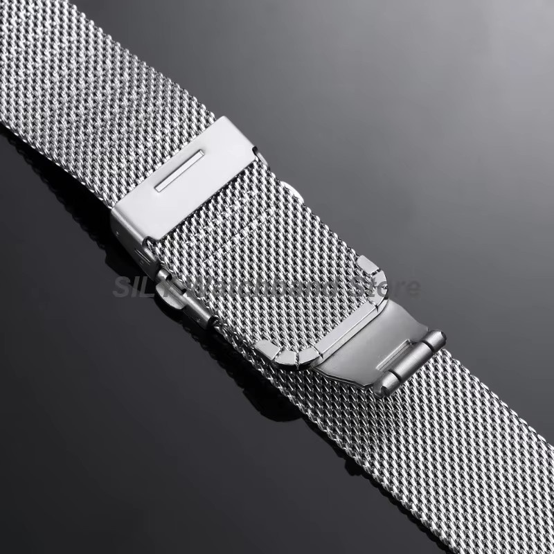asukaband Uhrenarmband Mesh Milanese, Edelstahl, Silber, Unisex - Bild 3