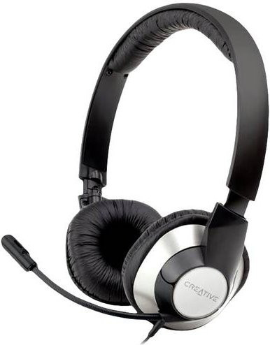 Creative ChatMax HS-720 V2 On-Ear Headset kabelgebunden USB Schwarz Silber - Bild 1