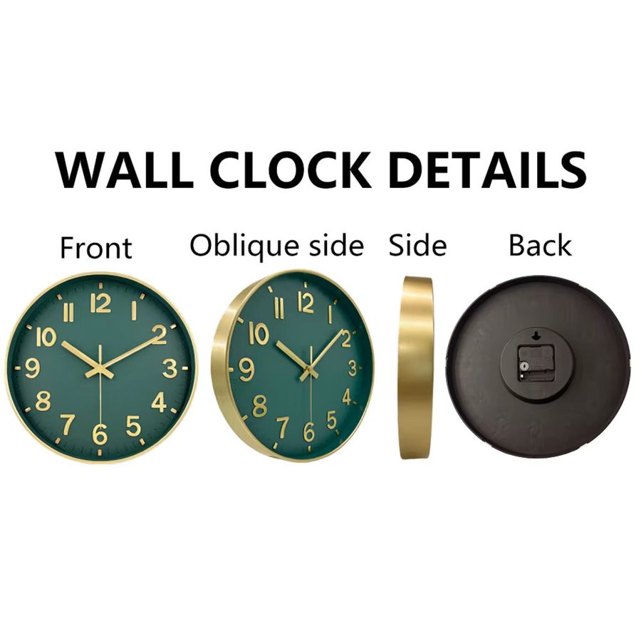 P.chuang Retro Quarz Wanduhr in Weiß mit modernem 3D-Kubus-Design und lautlosem Digital-Look für Wohnzimmer und Schlafzimmer - Bild 5