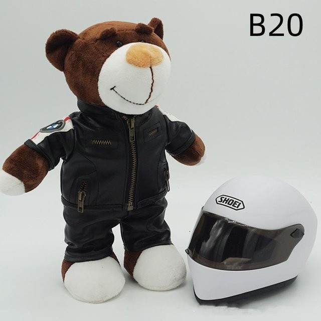 Yiran toy Kawaii-Helme & Teddybären Motorrad-Schmuck, Kuscheltiere, ab 6 Jahren - Bild 1