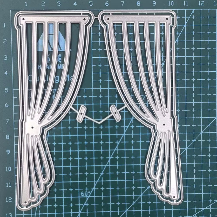 Metall Stanzformen Vorhang Schablonen für DIY Scrapbooking und Fotoalben zur dekorativen Prägung von Papierkarten - Bild 1
