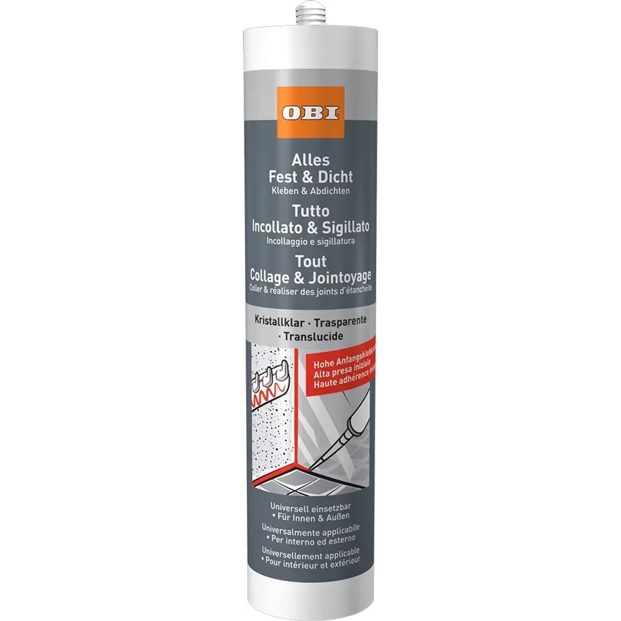 OBI Alles Fest & Dicht Silikon in Transparent, 300 g - Bild 2