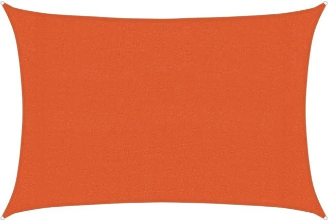 Furnicato Sonnensegel Rechteckig Orange aus HDPE Polyethylen B x B x H: 3 x 5 m - Bild 1