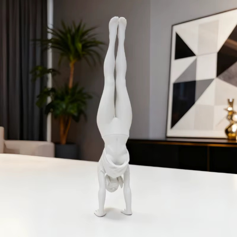 CELEBON 3D-Druck Ballett-Mädchen Skulptur in Weiß als moderne Kunstdekoration für deinen Schreibtisch - Bild 4