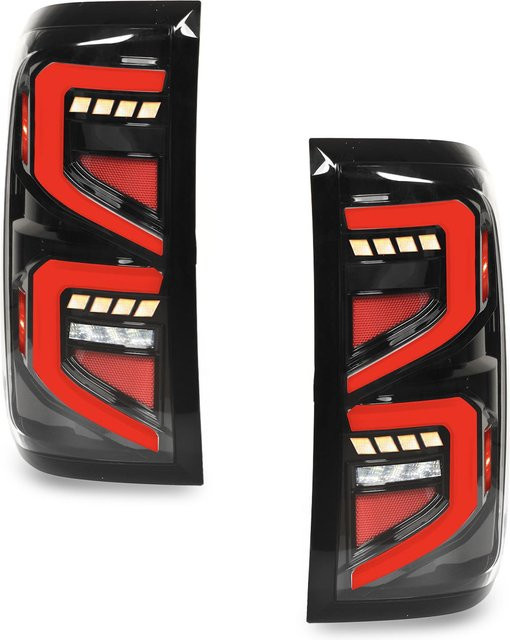 Awinner LED-Heckleuchteneinheit mit dynamischem Blinker für Silverado K2XX 2014-2018, Schwarz - Bild 1
