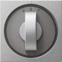Gira Dimmer Abdeckung mit Knebel in Silber - Bild 1