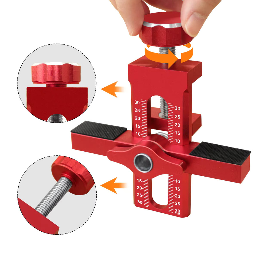 GDART Schranktür-Installationslocator aus Aluminium mit 6 mm, 8 mm und 10 mm Bohrer für eine schnelle und präzise Montage - Bild 2