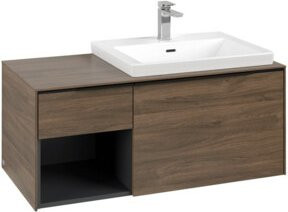 Villeroy & Boch Waschtischunterschrank Subway 3.0 in Braun Matt, Wandmontage, B/T/H: 100,1 x 42,25 x 51,6 cm - Bild 1