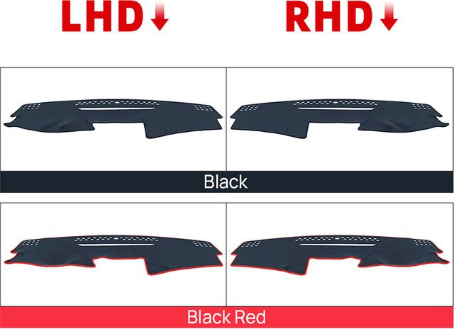 YaLumei Dashboard Abdeckung für Toyota Camry XV40 (2007-2011) Anti-Rutsch und UV-Schutz - Bild 1
