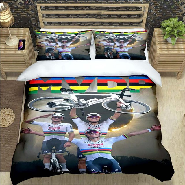 Bettwäsche-Set Jessica Chen Mountainbike Design mit Motiv Druck, Mehrfarbig, B/H: 135 x 200 cm - Bild 1