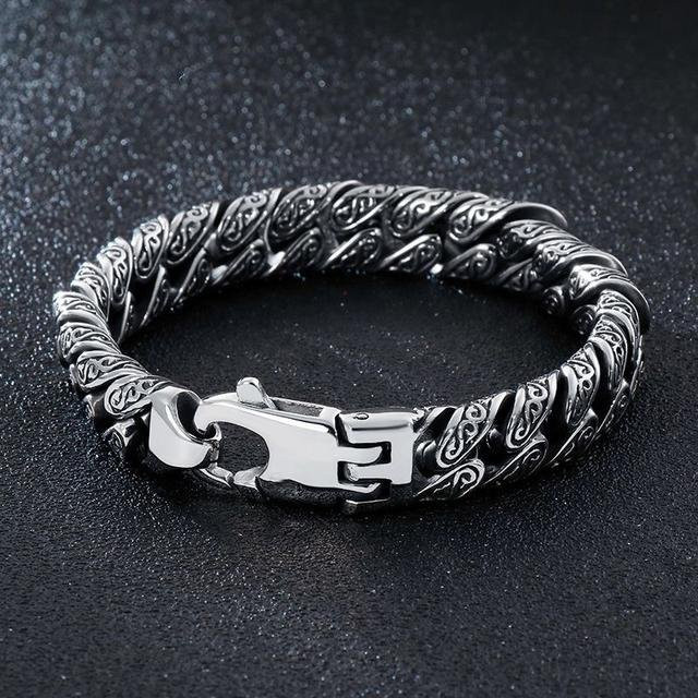 Armband 925 Silber, grau, Herren, 22cm - Bild 1