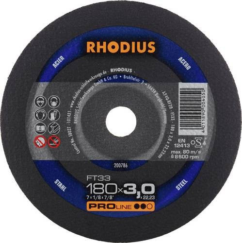 Rhodius FT33 200786 Trennscheiben-Set für Metall, 25 Stück, Schwarz - Bild 1