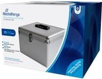 MediaRange CD DVD Blu-ray Koffer in Silber für 300 Medien B/H/T: 30,1 x 18,0 x 26,5 cm - Bild 1