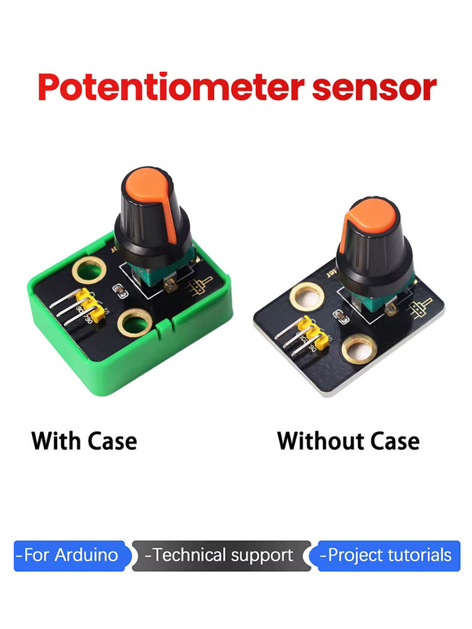 Keyestudio Drehpotentiometer Sensor in Multicolour für Arduino, Raspberry Pi und Lego DIY Projekte - Bild 5