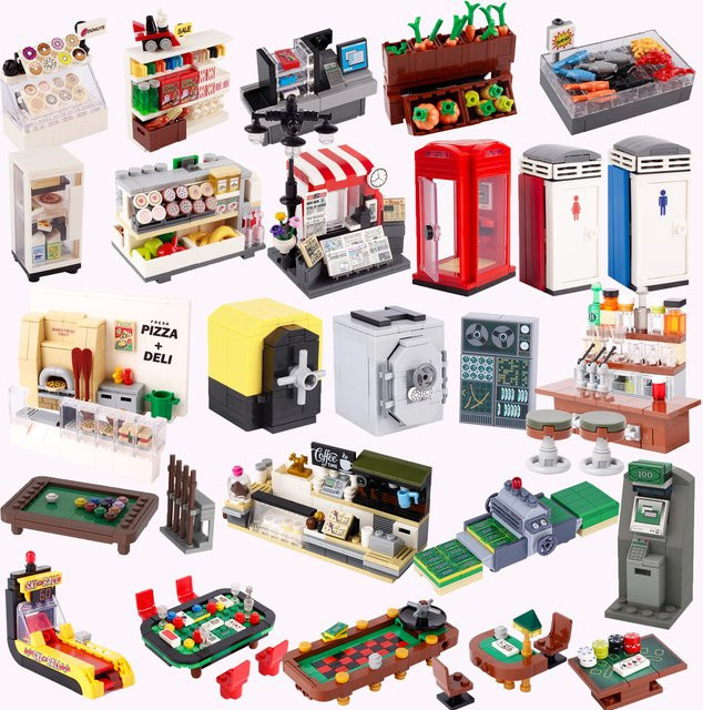 BRICKPANDA MOC City Supermarkt Shop Store, Bausteine, Zubehör - Bild 1
