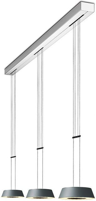 Oligo Glance 3-flammige LED-Pendelleuchte in Grau matt mit warmweißem Licht (2700K) - Bild 1