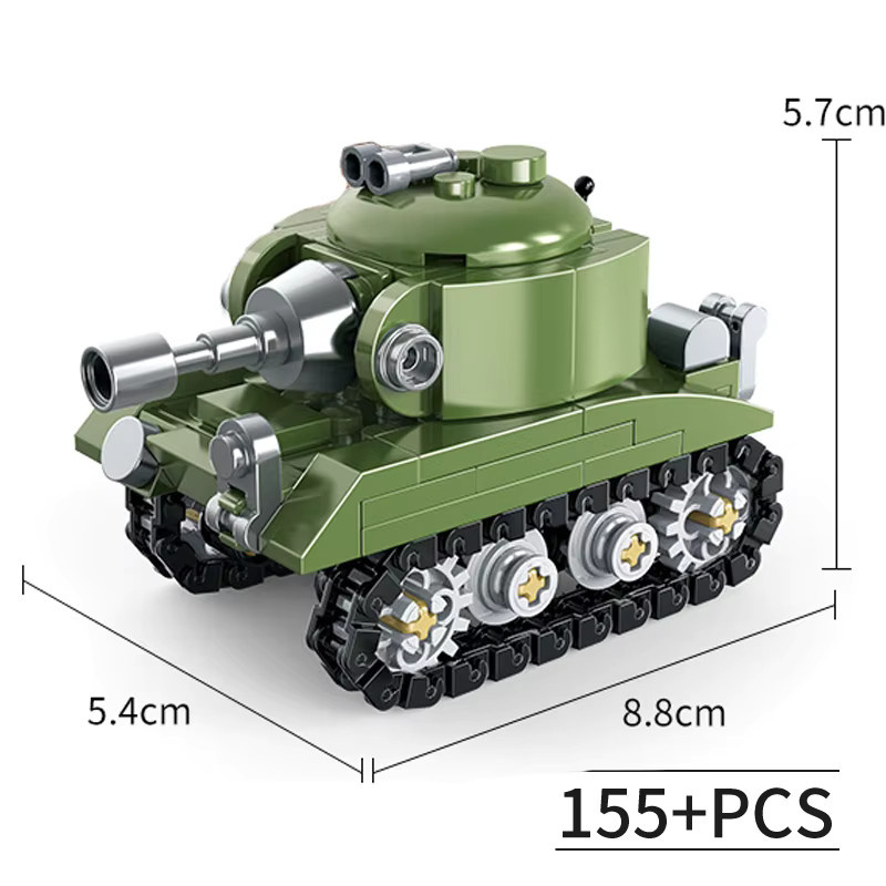 HOVFELER Militärpanzer-Bausteine, Armee-Panzer, Fahrzeuge - Bild 4