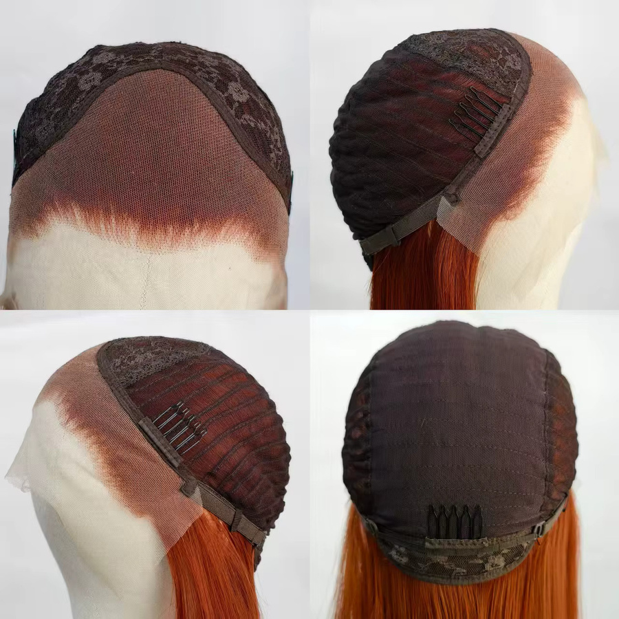 UStyleHair Lace-Front-Perücke, kupferrot, synthetisch, Damen - Bild 4