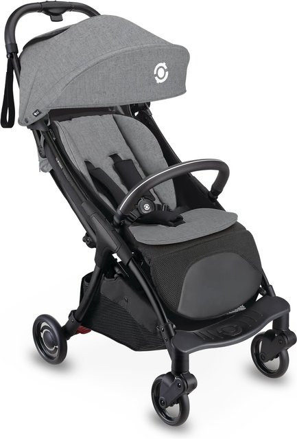 Globber Stroll Lite Buggy für Baby und Kleinkind mit Einhand-Faltautomatik und Federung in Grau - Bild 1