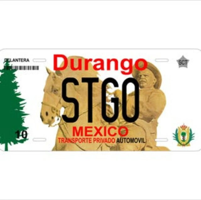 Personalisierte Metallplatte Durango Mexiko Cowboy im rustikalen Western-Stil von Hello Young, weiße Dekoplakette für Auto und Zuhause - Bild 1