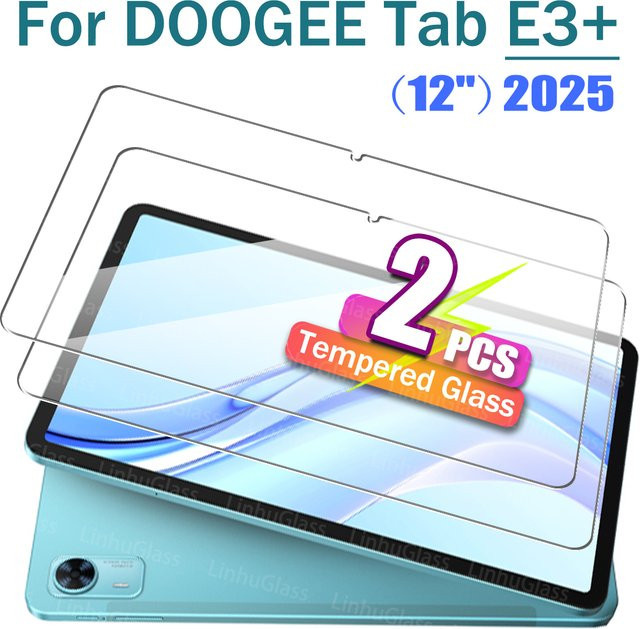 DOOGEE Tab E3+ / E3 Plus Displayschutzglas 12 Zoll, transparent, 9H Härte und kratzfest - Bild 1
