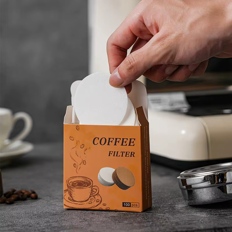 100 Stück Espresso Filterpapier für Siebträgermaschinen von Delonghi und Breville, runde Puck-Bildschirm-Filter in Weiß, Durchmesser: 51 mm, 53 mm oder 58 mm - Bild 4