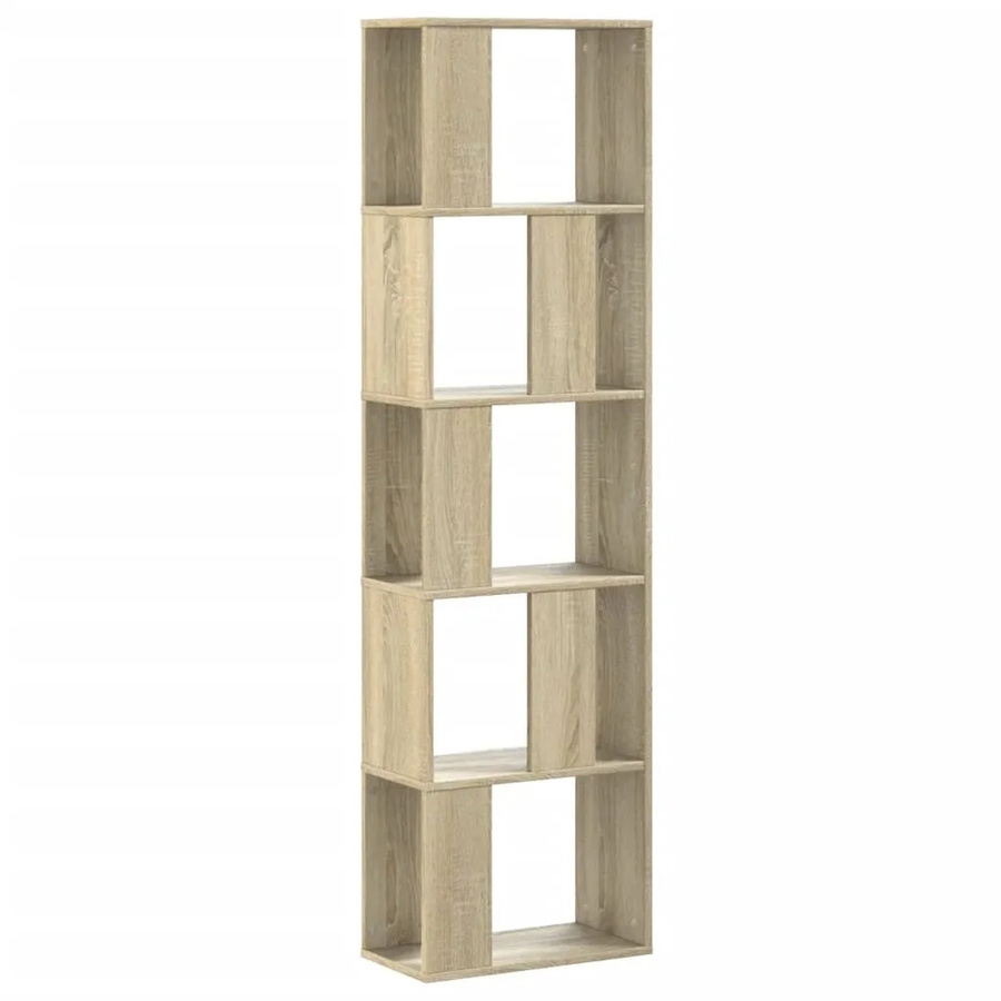 vidaXL Bücherregal mit 5 Böden in Sonoma-Eiche, B/T/H: 45 x 23,5 x 162,5 cm - Bild 2