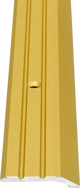 Teppichabschlussprofil Döllken Profiles STD aus Aluminium in Gold, B: 30 mm, H: 10 mm, Länge: 1000 mm - Bild 1