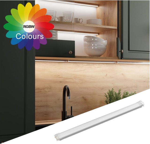 Vicco RGBW COB LED-Leiste Weiß, selbstklebend, Breite: 60 cm, Höhe: 1,5 cm - Bild 1