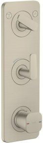Hansgrohe Axor Citterio C Thermostat-Modul mit Platte, Unterputz, Brushed Nickel - Bild 1