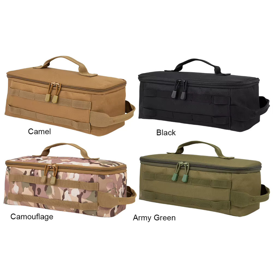 Shunmaii Outdoor-Camping-Organizer-Tasche für Besteck und Kochgeschirr in Beige - Bild 5