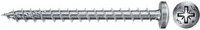 Fischer Spanplattenschraube Power-Fast II Panhead aus verzinktem Stahl, Farbe: Silber/Blau, Durchmesser: 6,0 mm, Länge: 70,0 mm - Bild 1