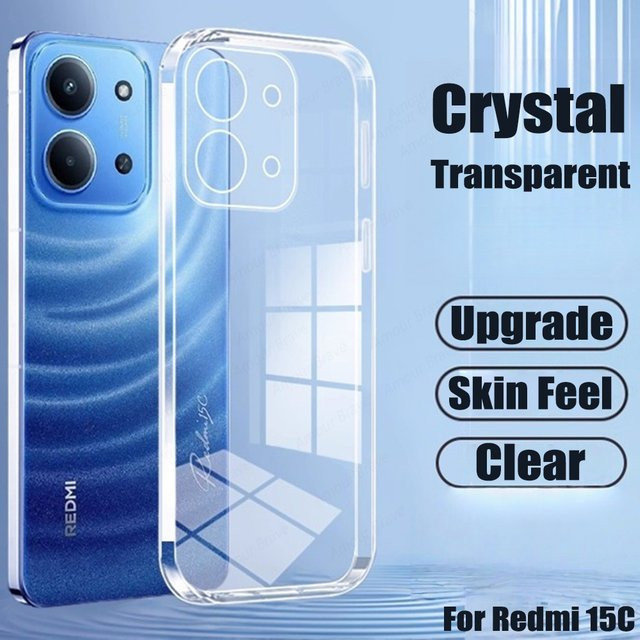 Ultradünne transparente Handyhülle aus weichem TPU für Xiaomi Redmi 15 5G, 14C, 13C, 12C, 10C, 9C und Redmi Turbo 4 K90 K80 K70 Pro Ultra - Bild 1