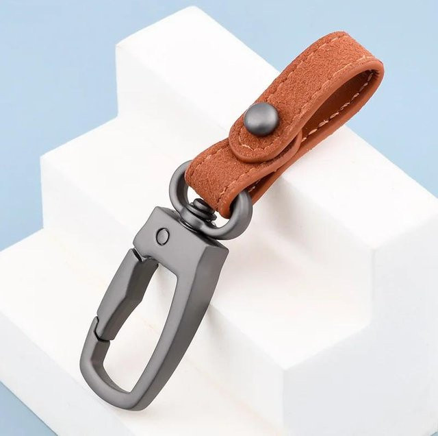 XYNN Schlüsselanhänger Leder, braun, Unisex - Bild 1