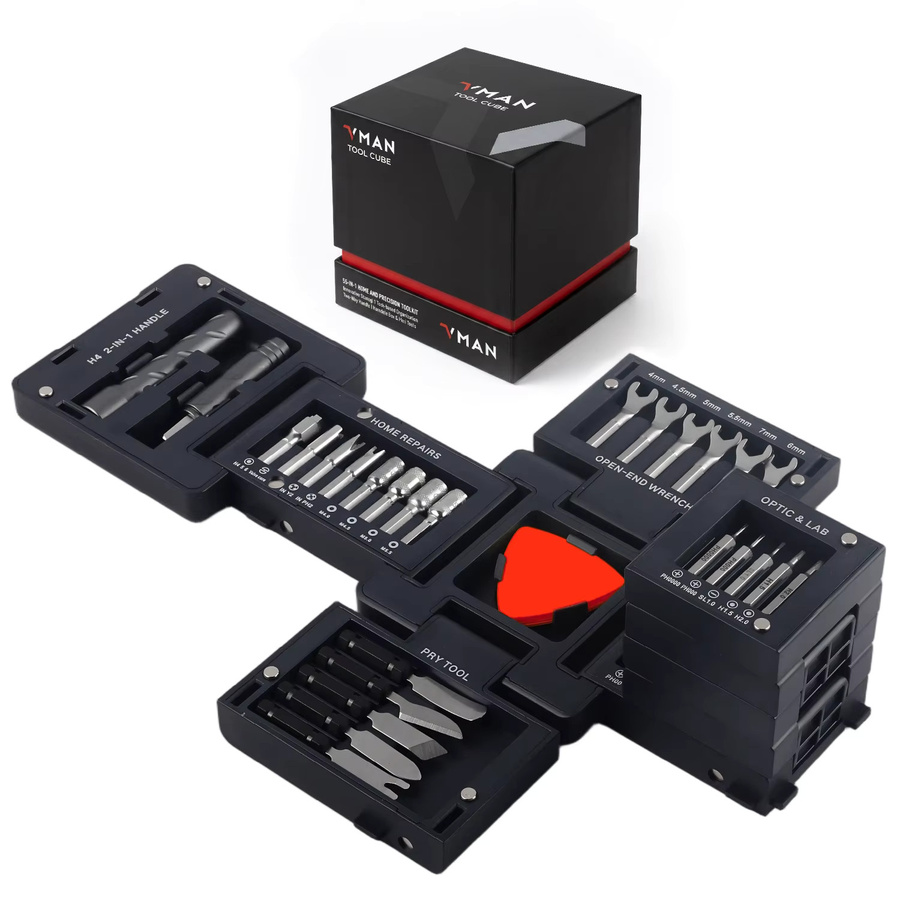 VMAN 55-in-1 Magnetischer Schraubendreher-Satz in Schwarz für PC-Gehäuse und Haushaltsgeräte - Bild 6