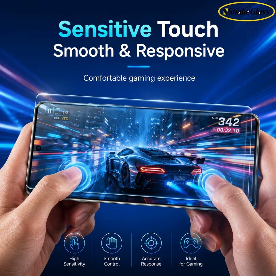 UV gebogenes Schutzglas für Motorola Edge 70 Fusion, Edge 50 Ultra, Edge 40 Pro und weitere Modelle, transparent - Bild 5
