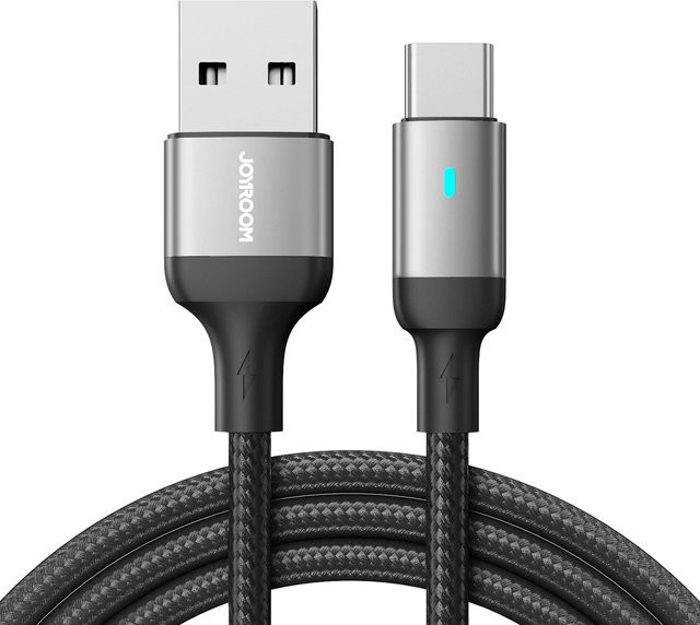Joyroom Daten- und Ladekabel USB-A auf USB-C S-A10, 18W, Schwarz, 1,2m - Bild 1