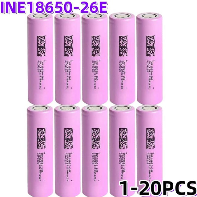 NDNNAS 18650 Lithium-Ionen-Akku mit 2600mAh und 3,7V für Powerbanks, Lampen und Taschenlampen - Bild 1
