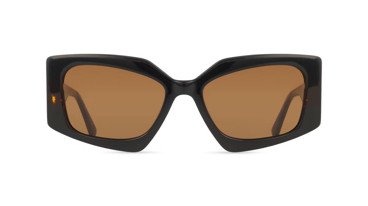 Karl Lagerfeld KL6206S Sonnenbrille Vollrand, Eckig, Acetat, Damen, schwarz - Bild 1