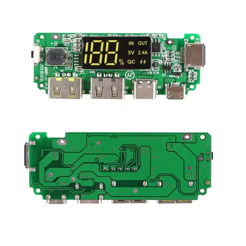 AOKIN 2er Set 18650 Lithium-Ionen Akku-Ladegerät mit Dual-USB-Anschluss, LCD-Digitalanzeige und Schutzfunktionen, Grün - Bild 2