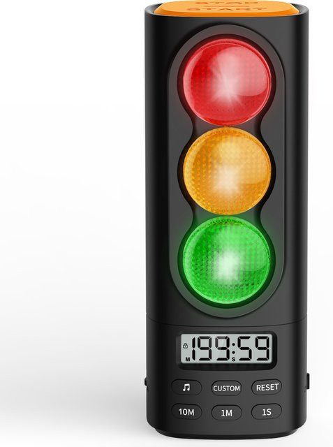 Verkehrsampel-Visualtimer für Kinder, 199-Minuten-Countdown-Timer, Bunt / Mehrfarbig, Blau - Bild 1