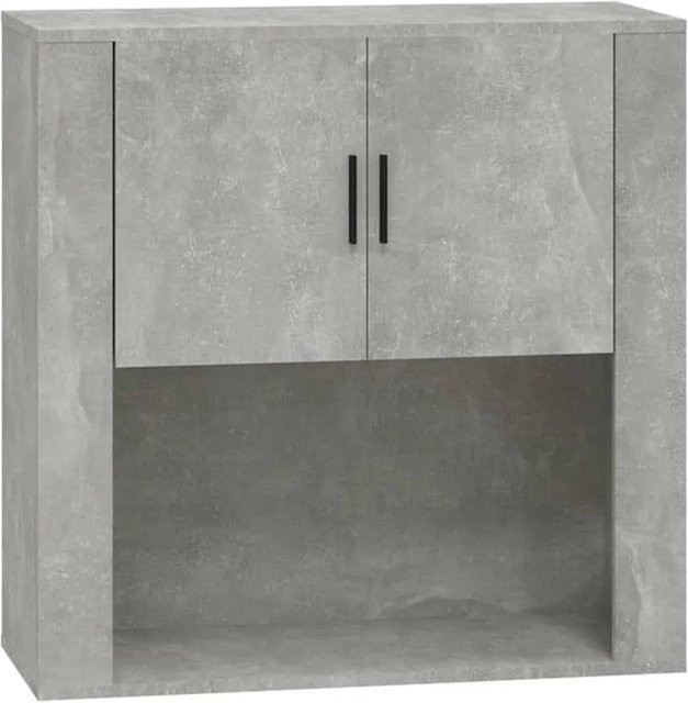 vidaXL Wandschrank Betongrau aus Holzwerkstoff mit Schranktüren B: 80 cm, T: 33 cm, H: 80 cm - Bild 1