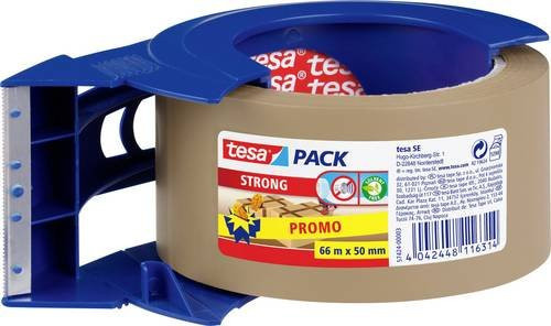 tesapack Klebeband-Abroller von tesa in Beige mit 66 m Länge und 50 mm Breite - Bild 1