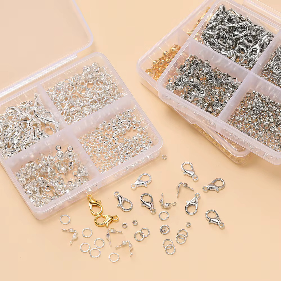 St.kunkka Karabinerverschluss, Binderinge, Verbinder, Crimp End, DIY - Bild 1