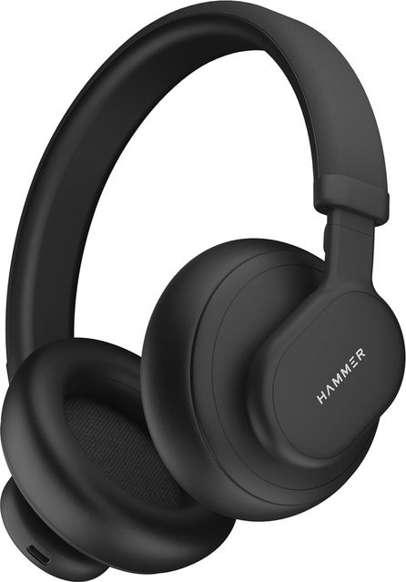 Hammer Bash Max Over-Ear-Kopfhörer mit Bluetooth 5.3, Mikrofon und Touch-Steuerung in Schwarz - Bild 1